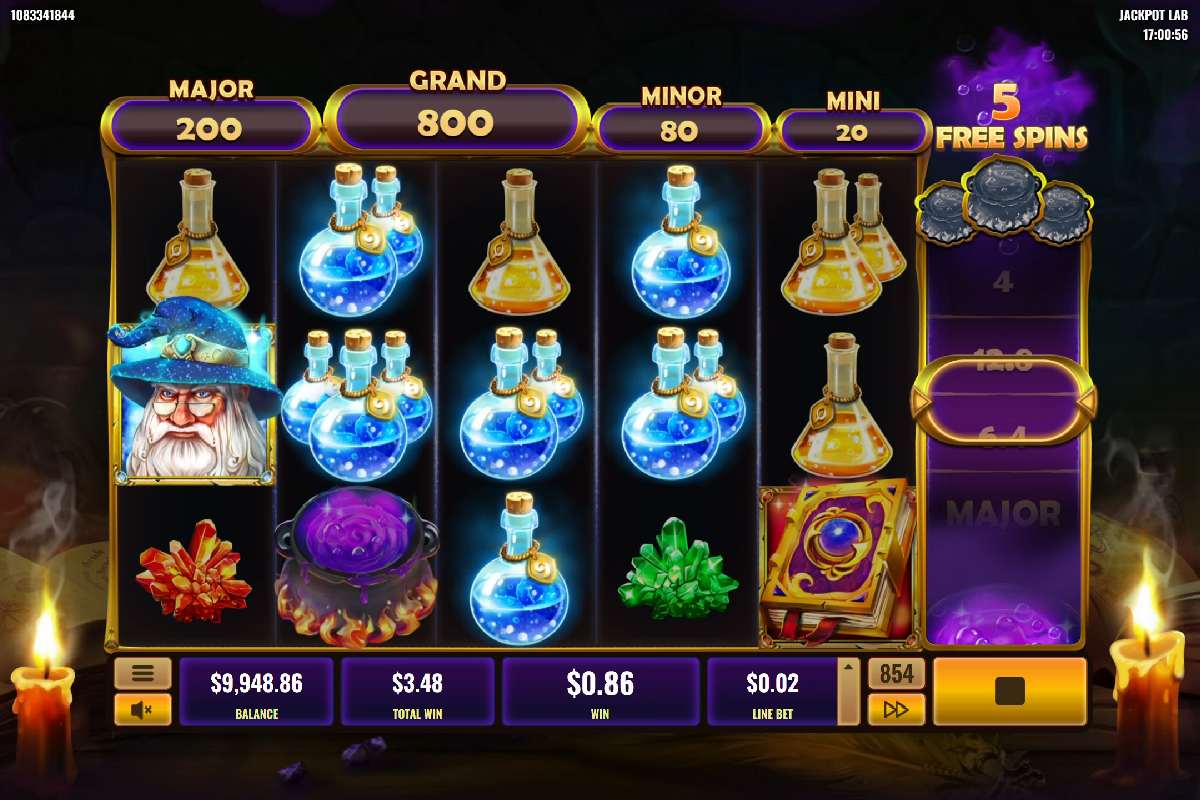 jackpot lab during bonus