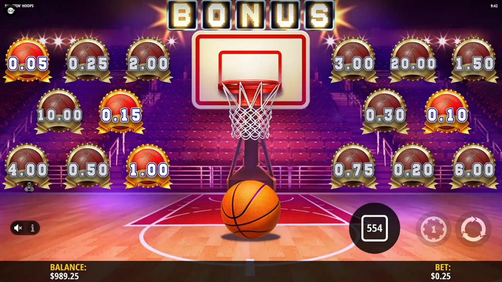 shootin hoops bonus trigger