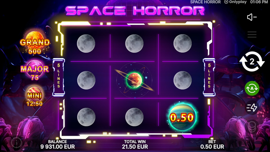 space horror during bonus