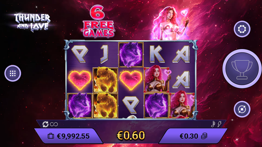 thunder and love during bonus