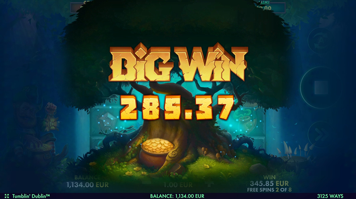 tumblin dublin big win