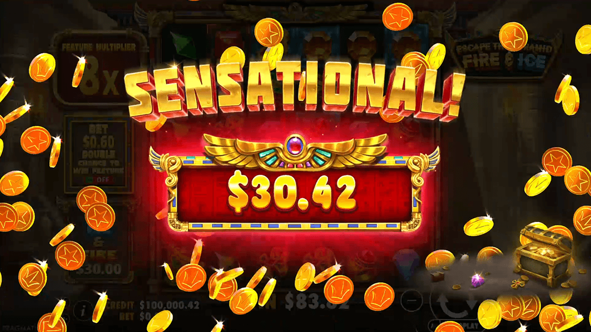 Escape the Pyramid: Fire and Ice Big Win
