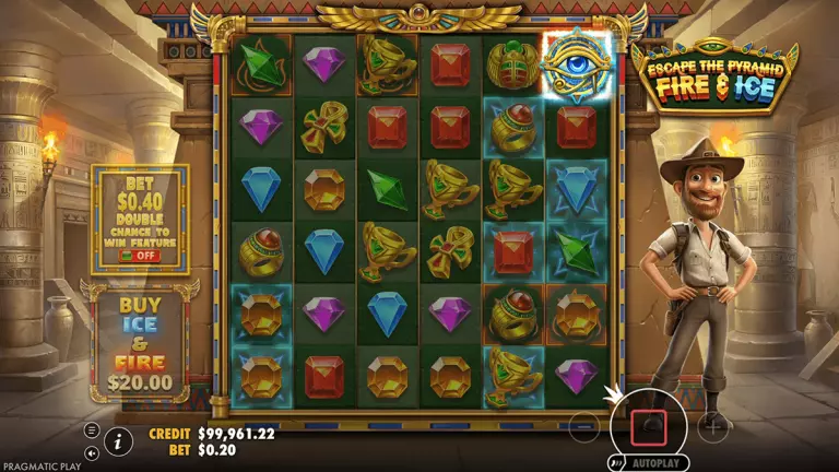 Escape the Pyramid: Fire and Ice bonus trigger