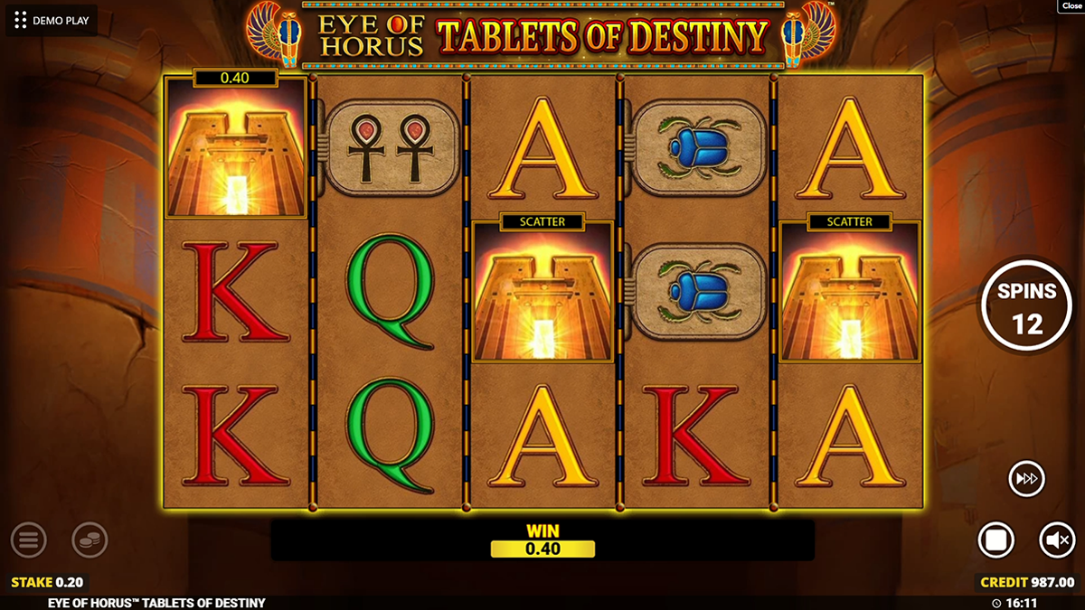 Eye of Horus Tables of Destiny Slot Game