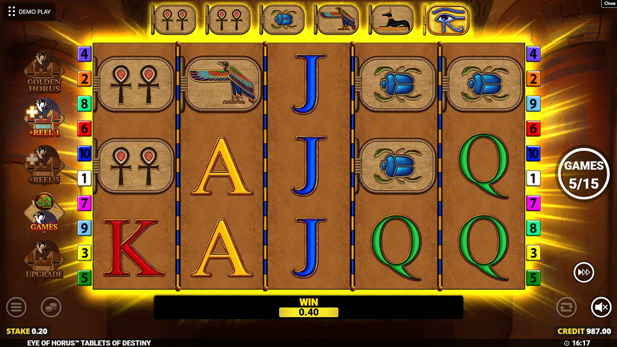 Eye of Horus Tables of Destiny Slot Game