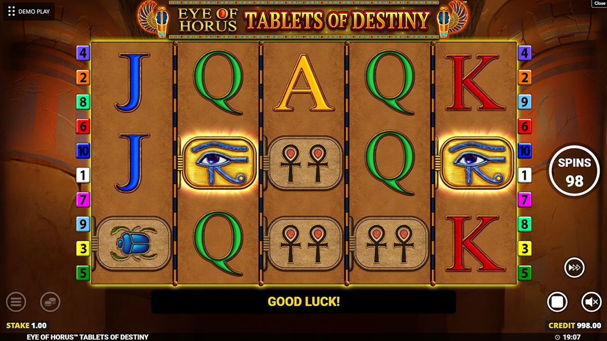 Eye of Horus Tables of Destiny Slot Game