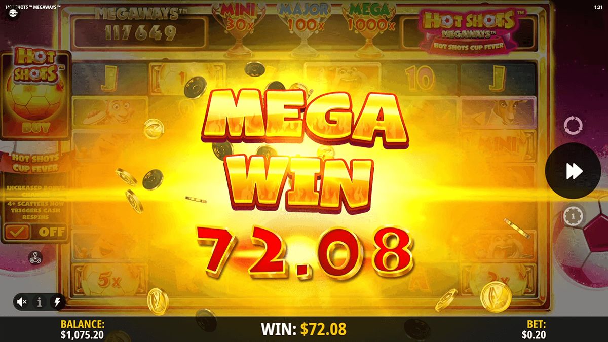 How to win Hot Shots Megaways