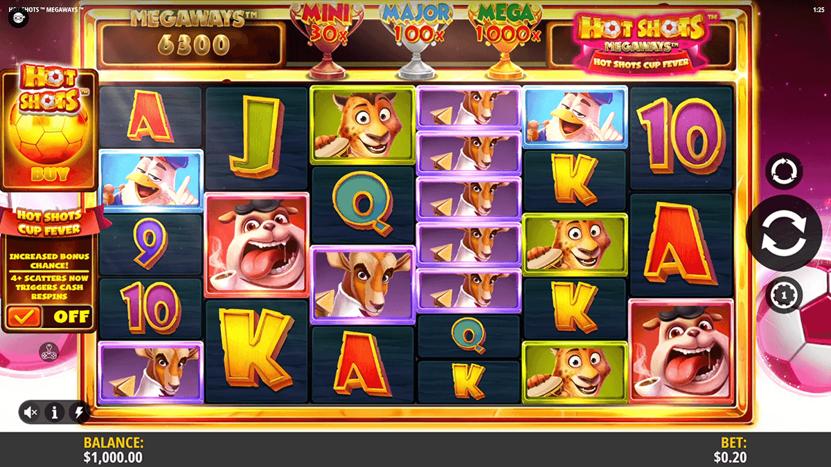 Play Hot Shots Megaways online for free