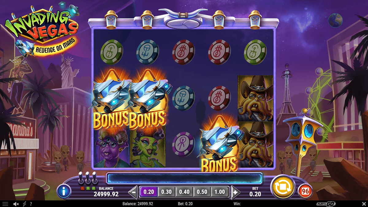 How to play Invading Vegas Revenge on Mars