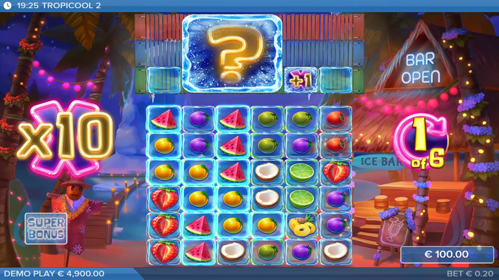tropical 2 during bonus