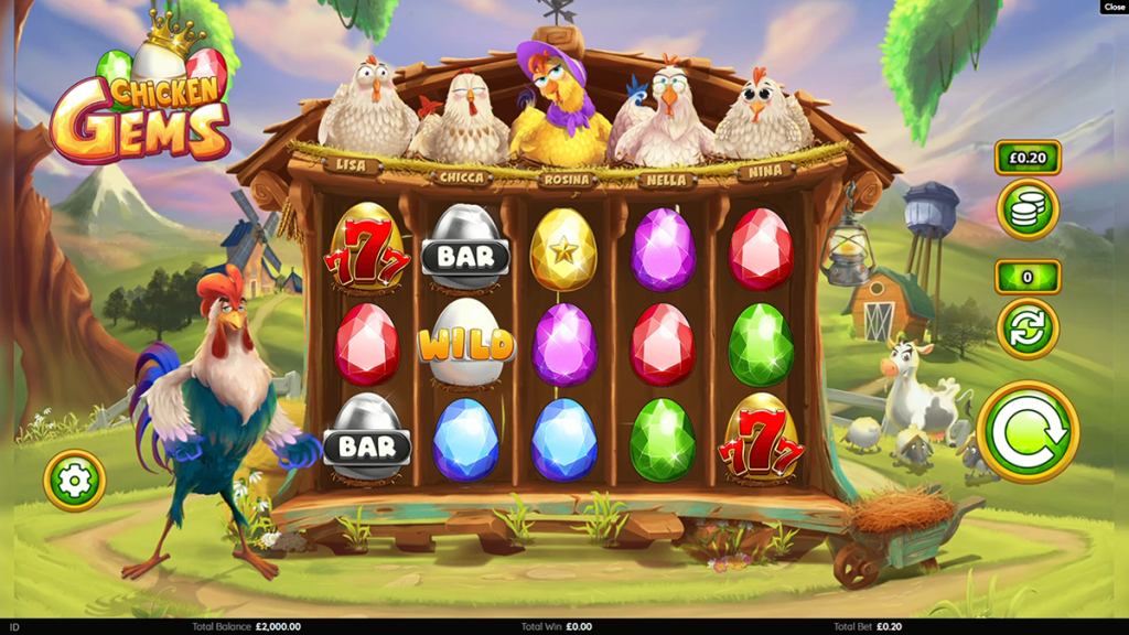 Chicken Gems slot game