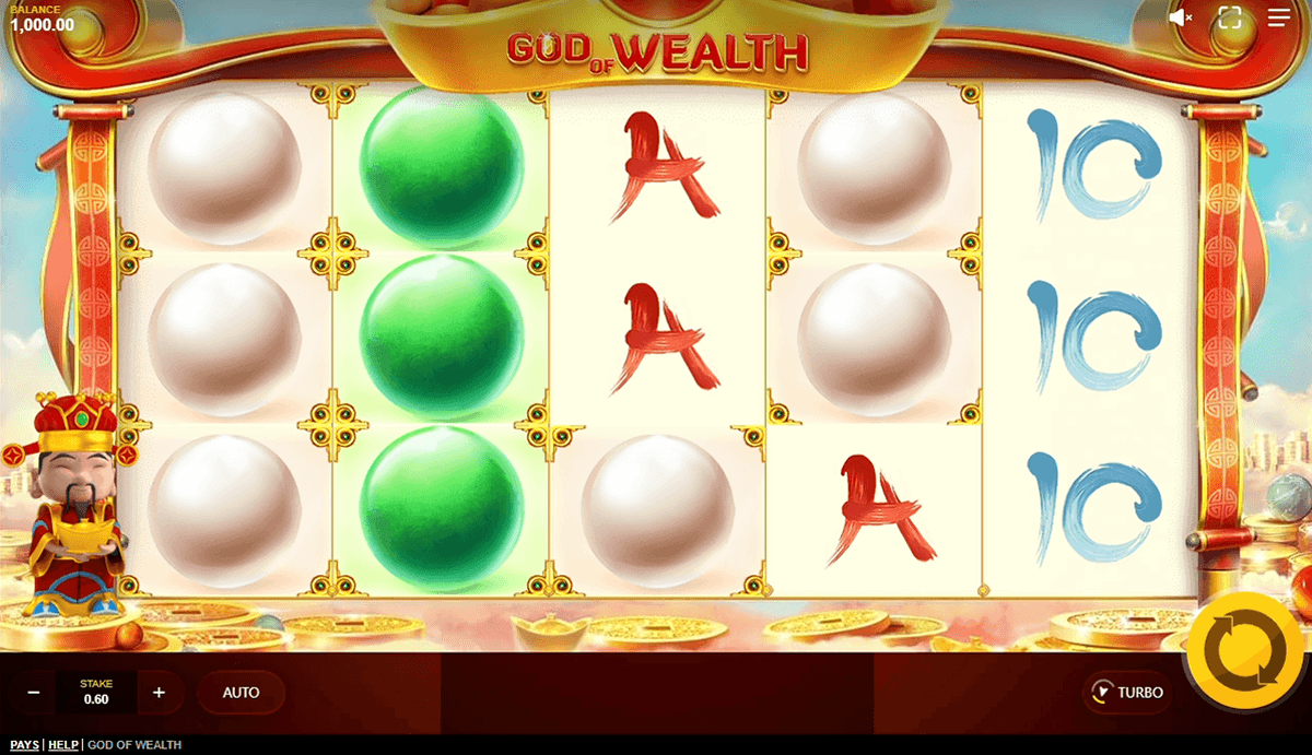 God of Wealth visuals and theme