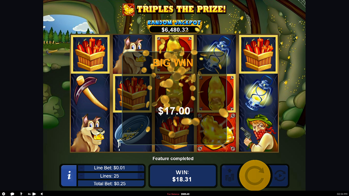 pay dirt big win