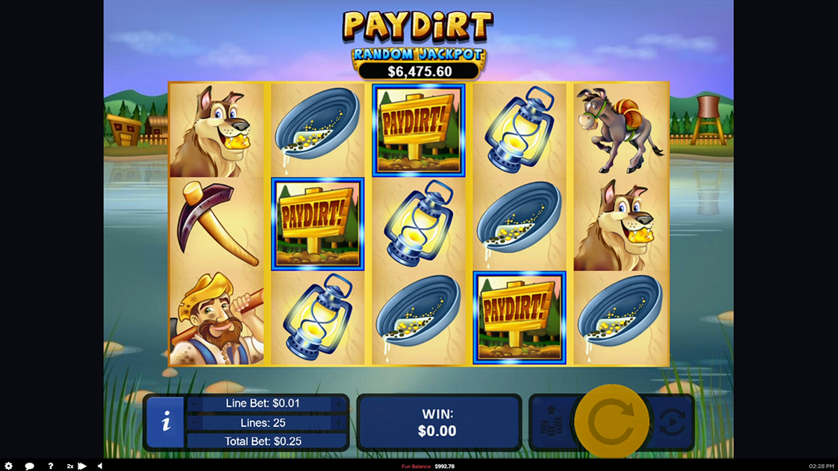 pay dirt bonus trigger