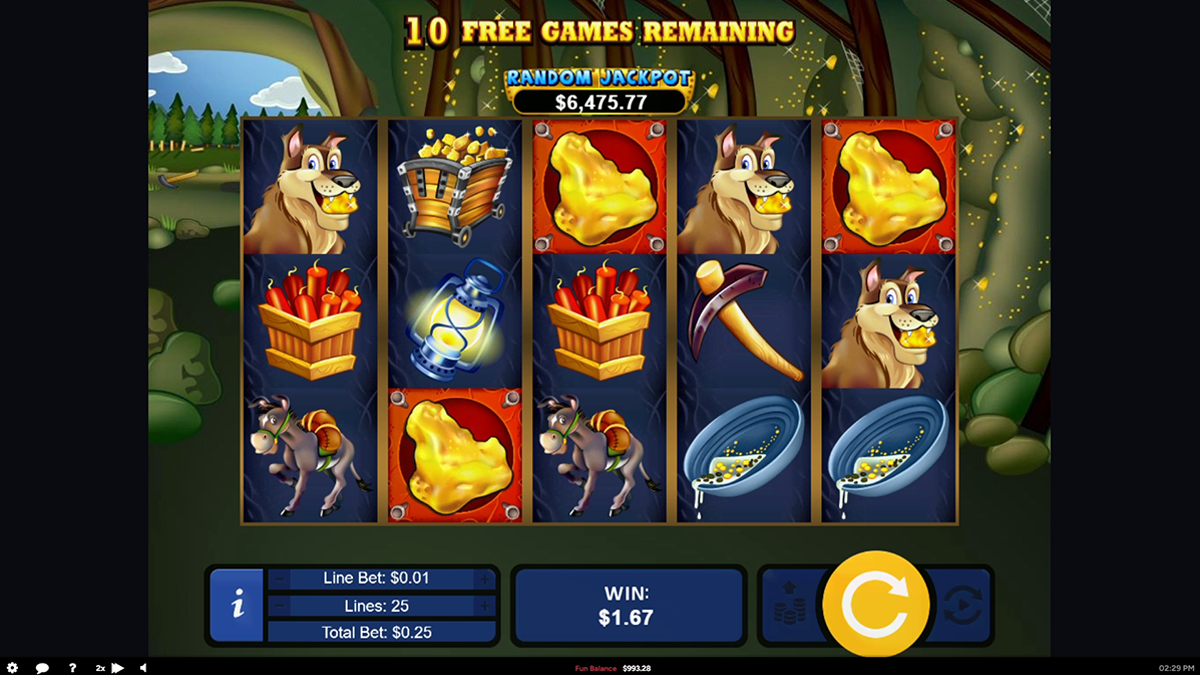 pay dirt during bonus