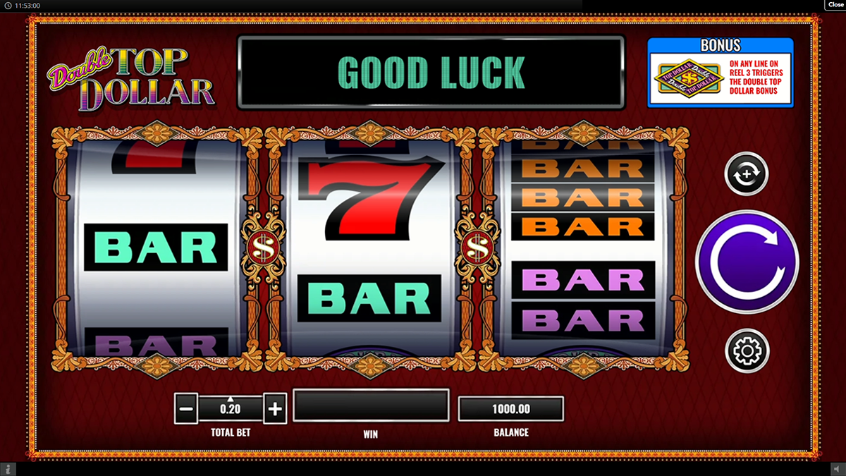 double top dollar slot games