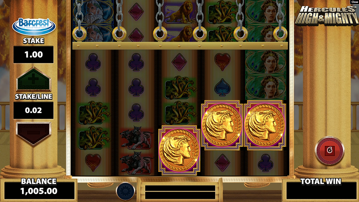 Hercules High and Mighty Slot Game Bonus Trigger
