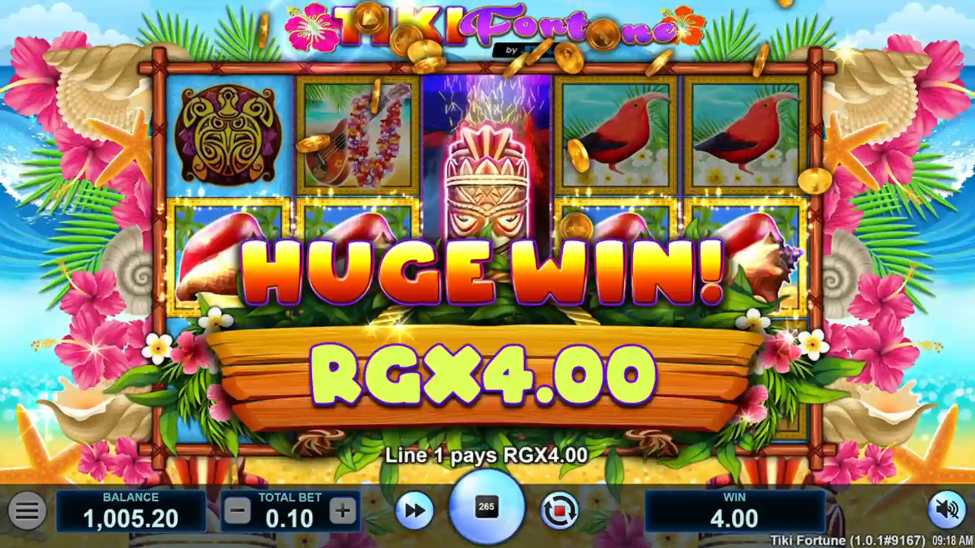 Tiki Fortune big win