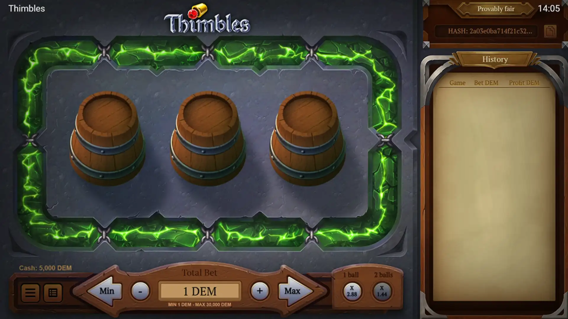 Thimbles base game