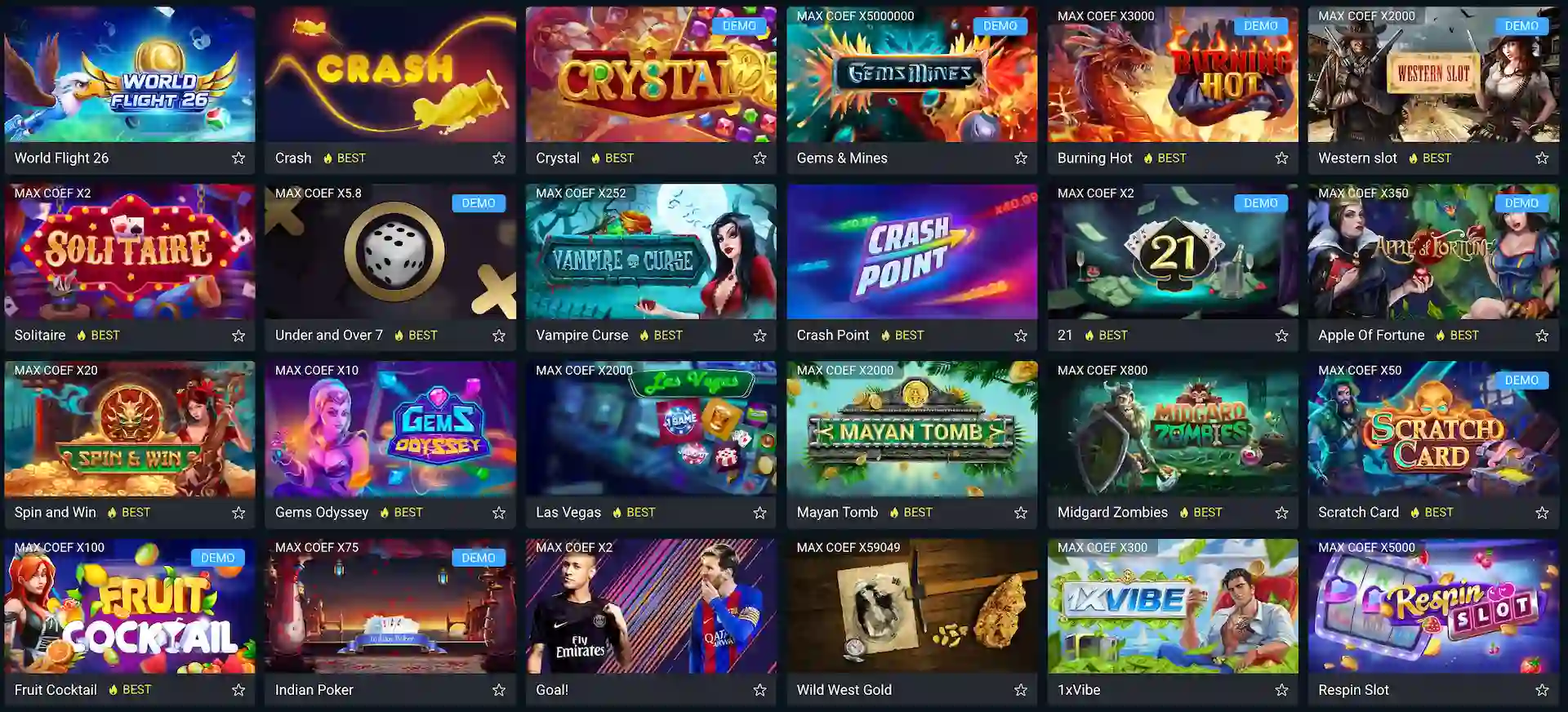 1xbet exclusive games