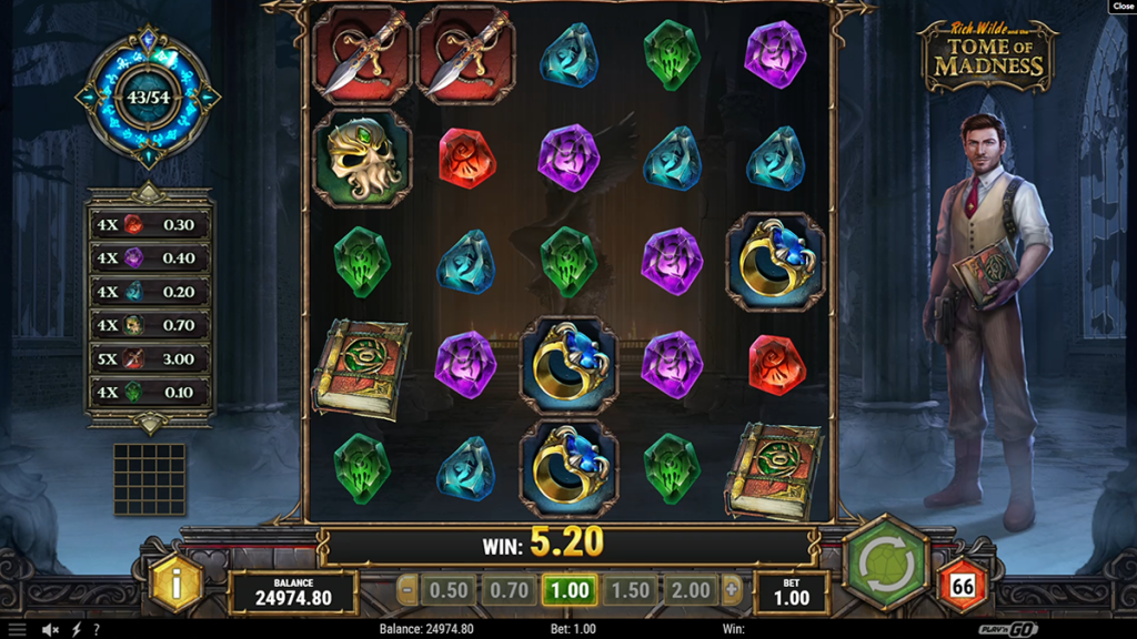Rich Wilde and the Tome of Madness slot game