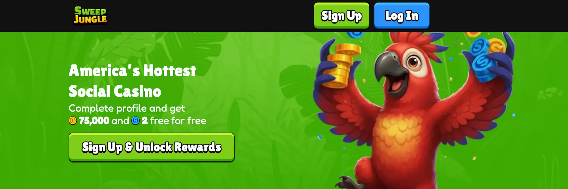 sweepjungle casino bonus