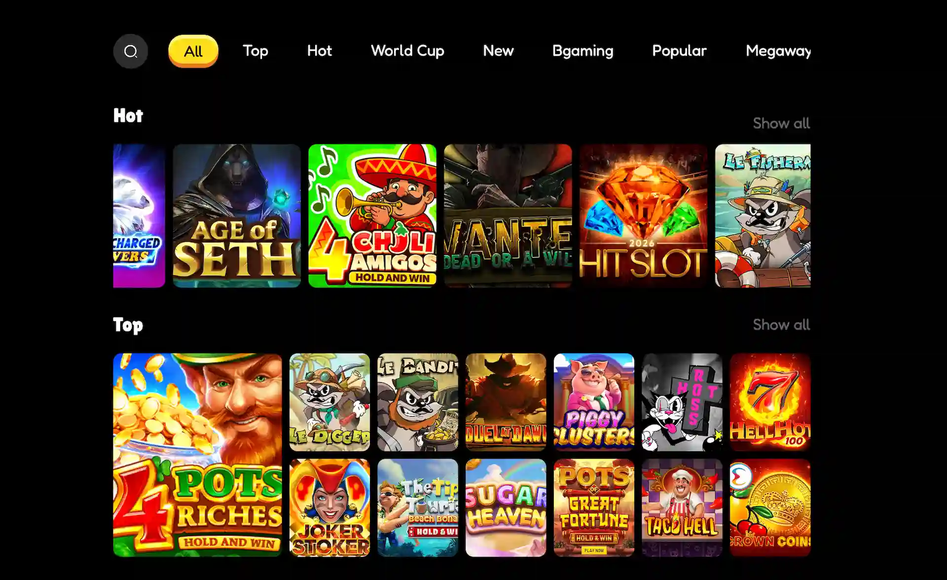 sweepjungle slot library