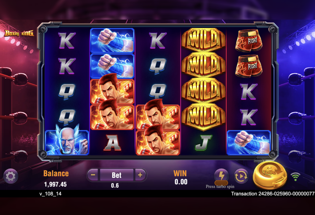 Boxing King Wild Symbols visible