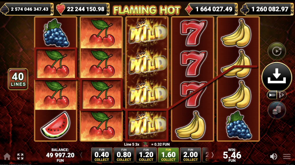 Flaming Hot during bonus