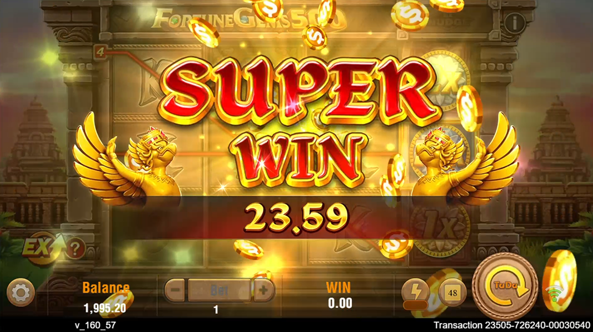 Fortune Gems 500 super win