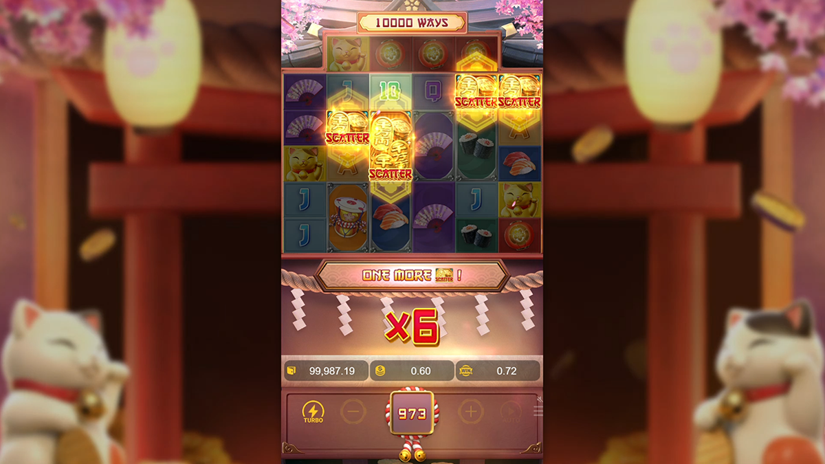 lucky neko bonus trigger