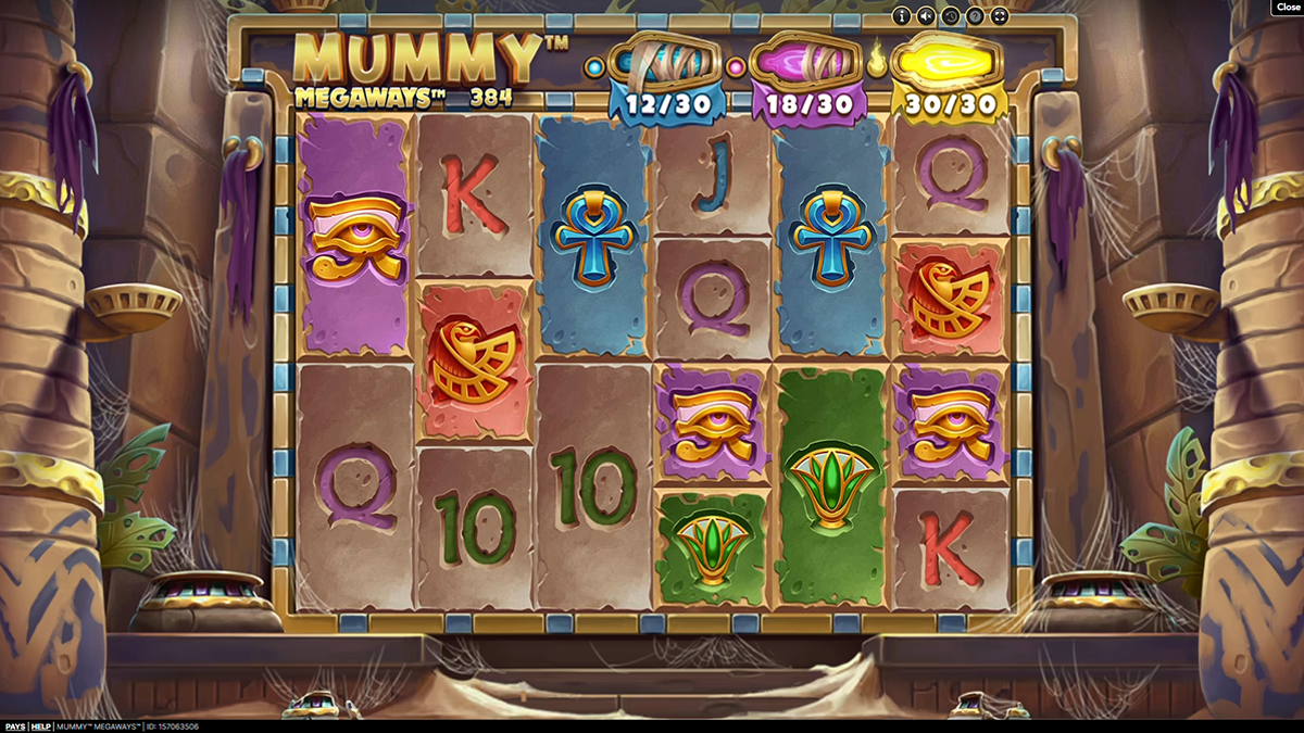 mummy megaways slot game bonus trigger