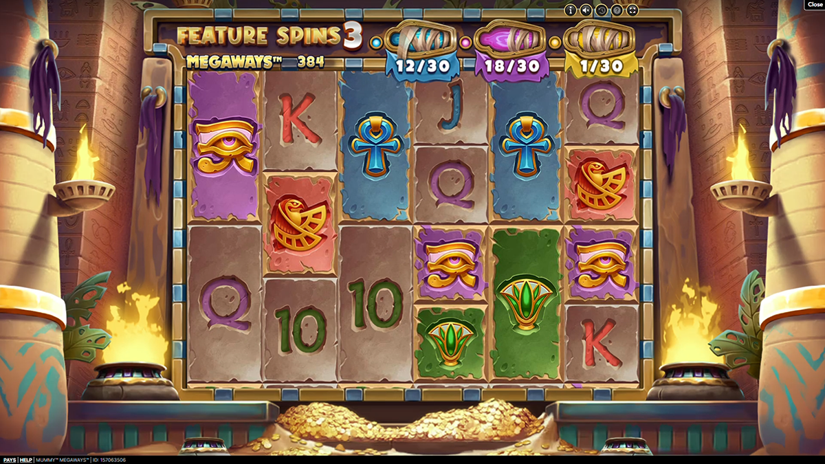 mummy megaways bonus