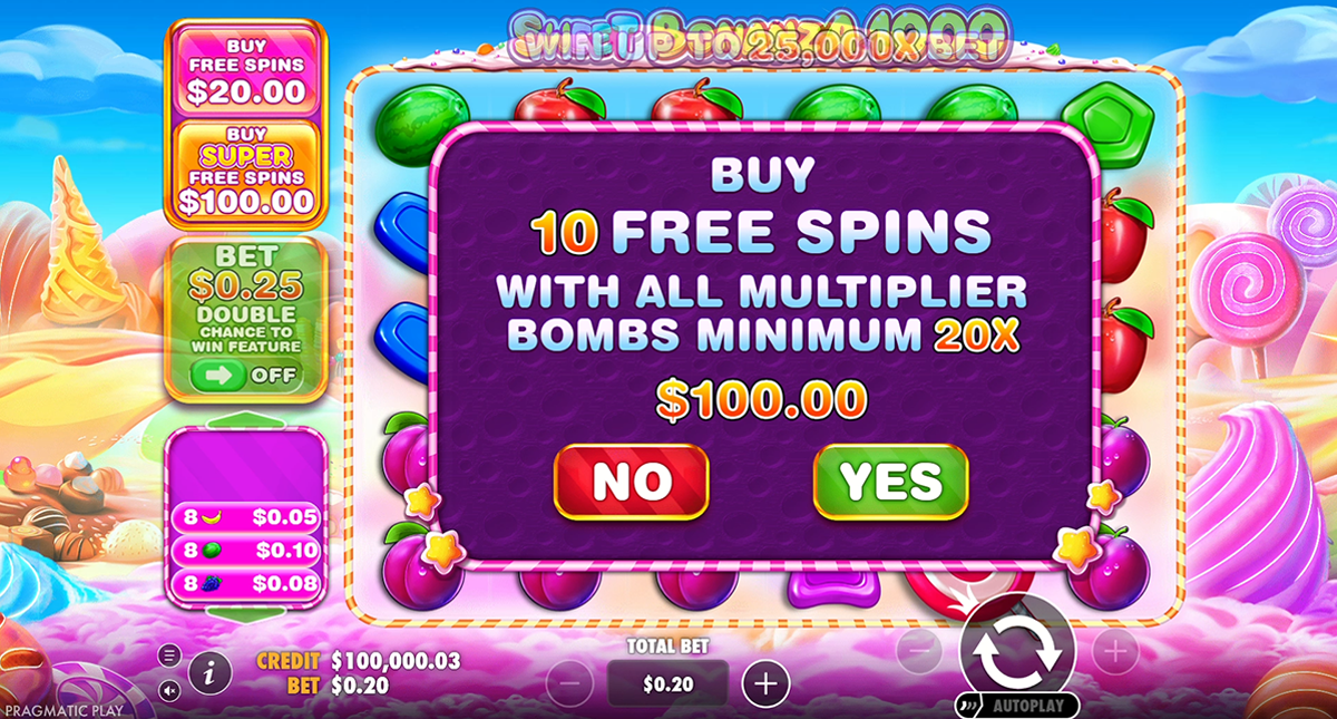 sweet bonanza 1000 bonus buy
