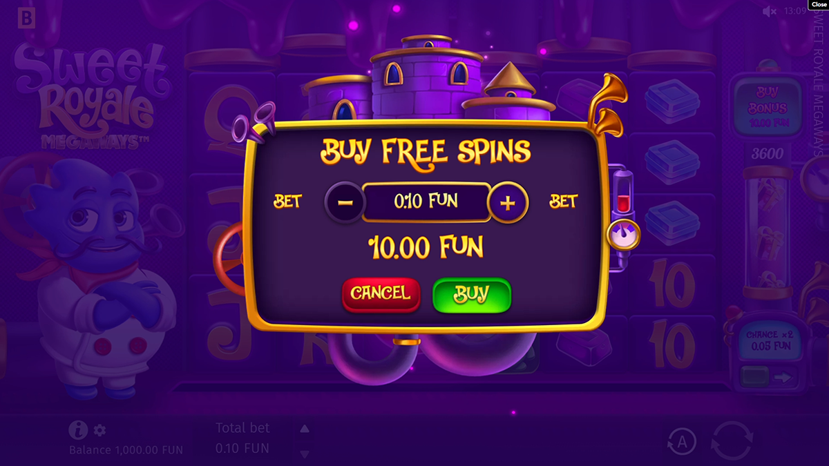 sweet rush megaways bonus buy