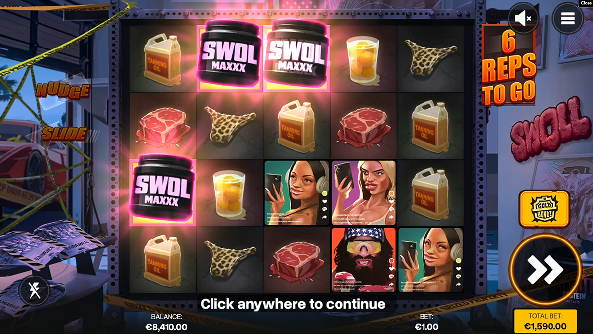 swoll bonus trigger visible