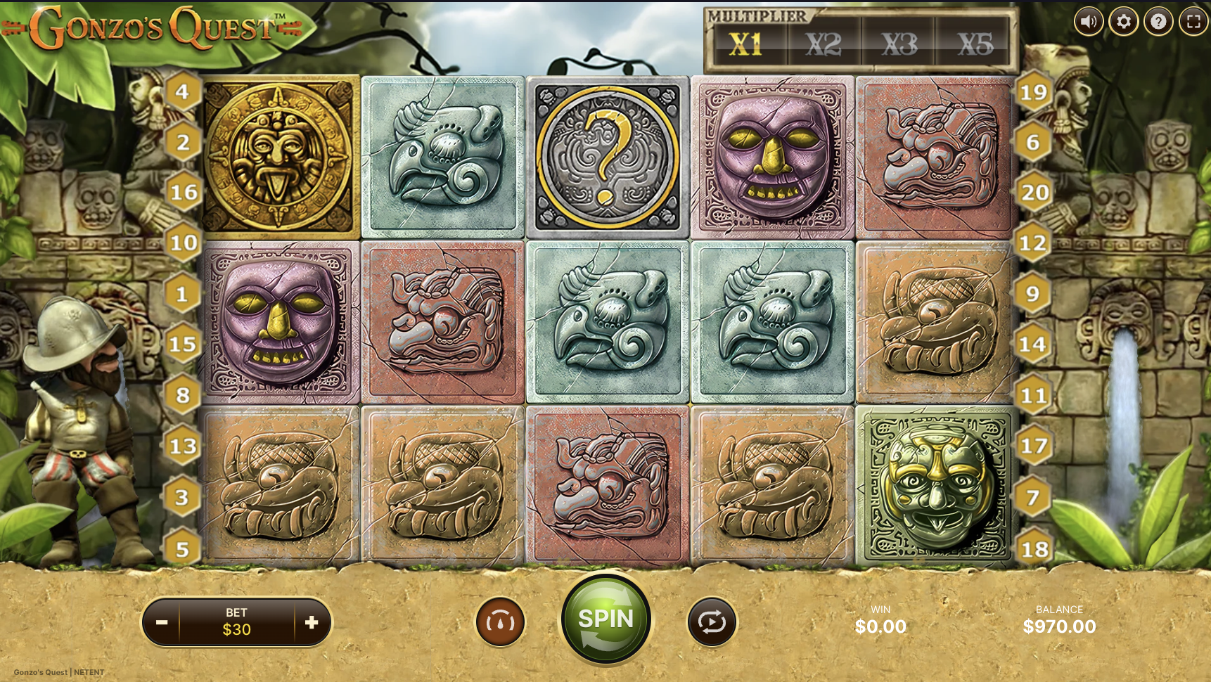 gonzos quest megaways screenshot