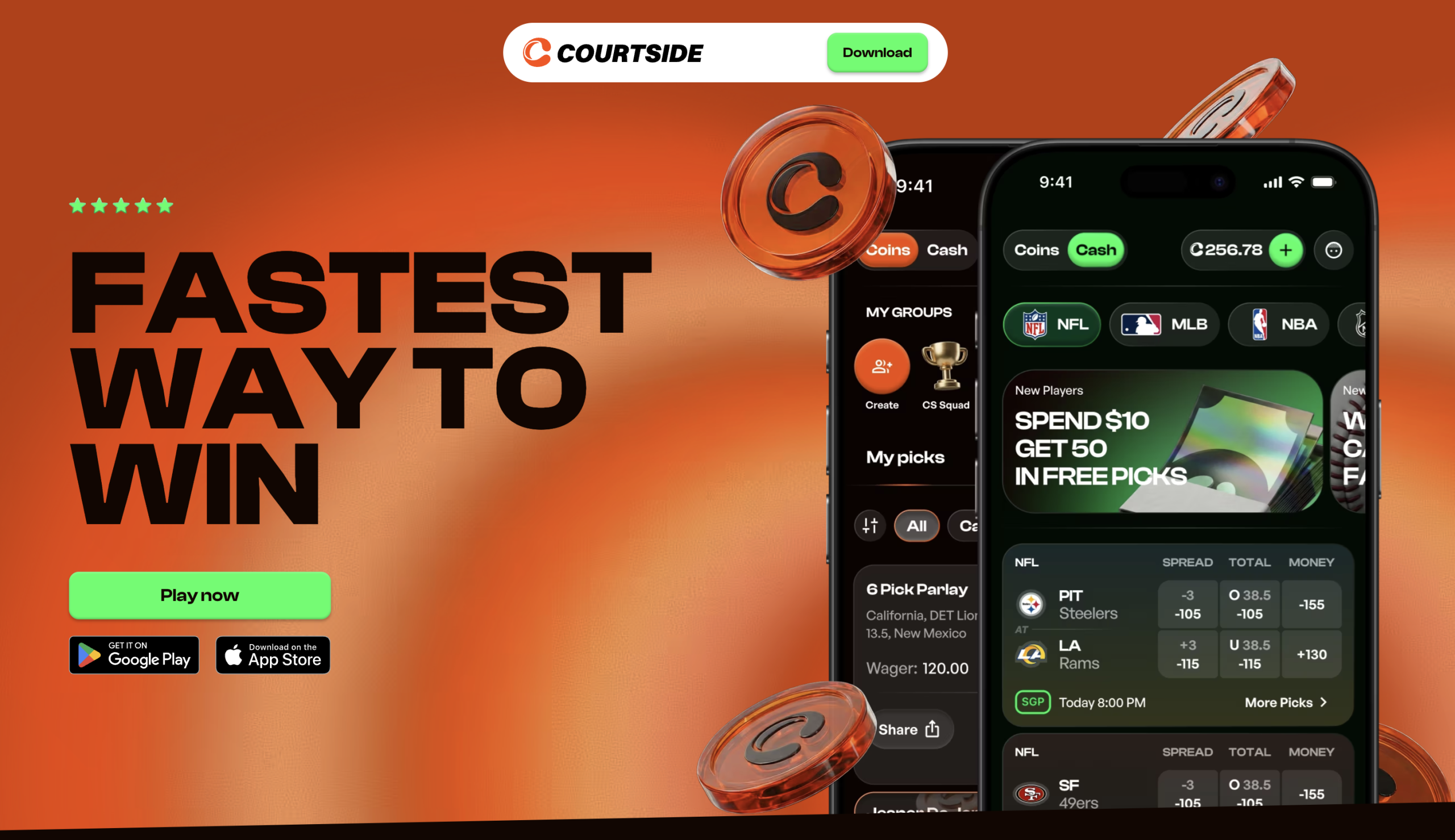 Courtside main page