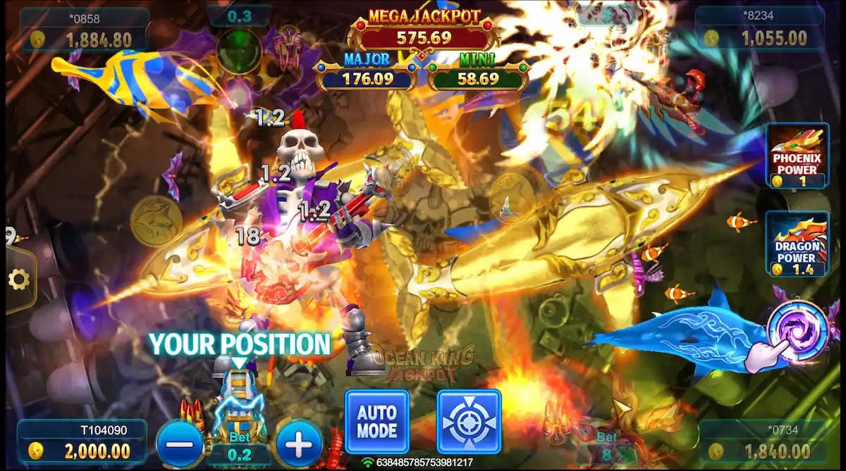ocean king jackpot basegame