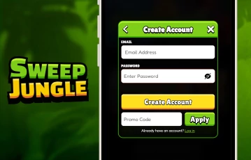 sweep jungle sign up form email
