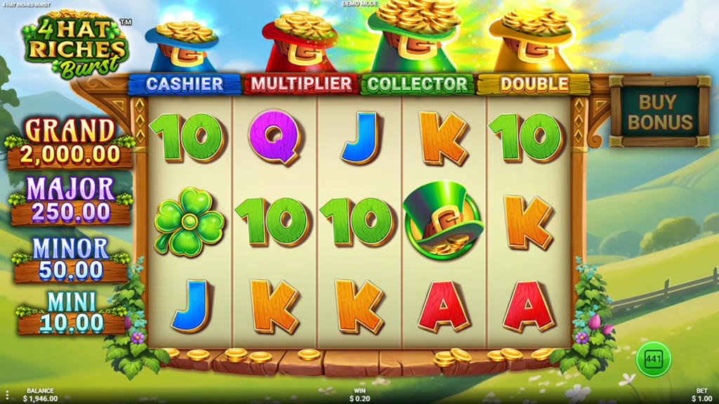 4 Hat Riches Burst slot game