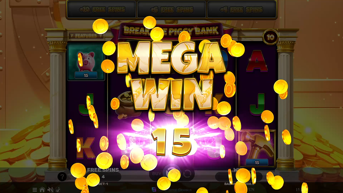 break the piggy bank big win