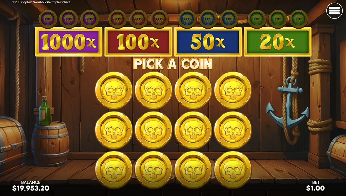 captain swashbuckler triple collect bonus
