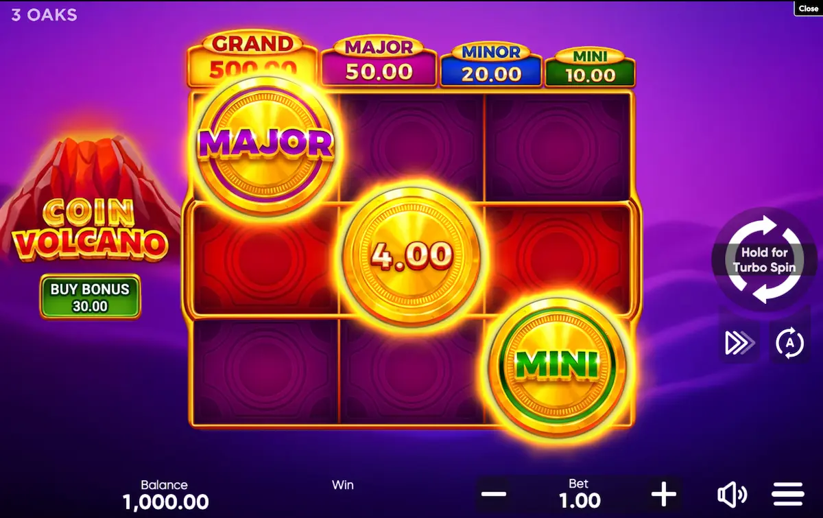 coin volcano base game