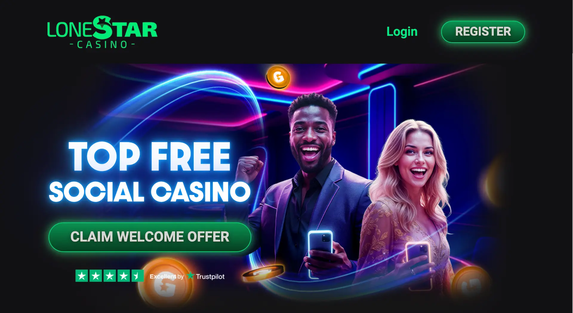 lone star sweepstakes casino lobby