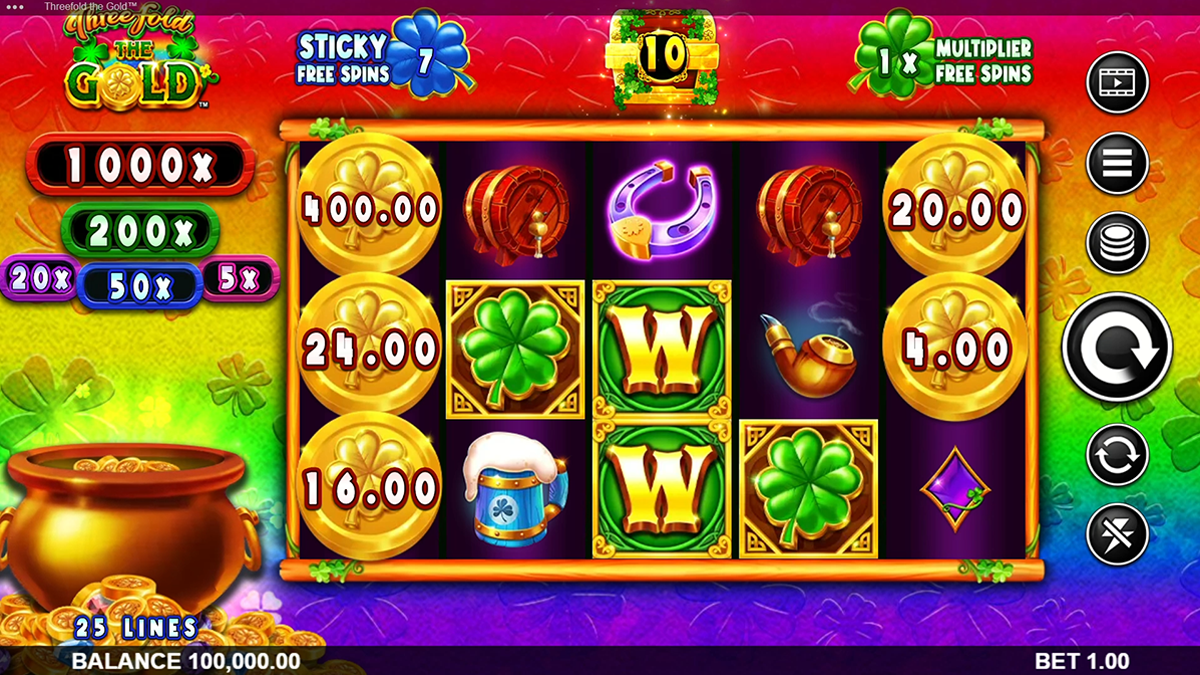 Threefold the Gold slot games