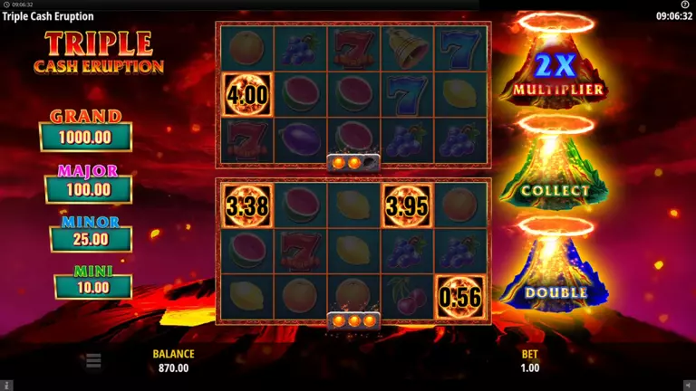 triple cas eruption during bonus