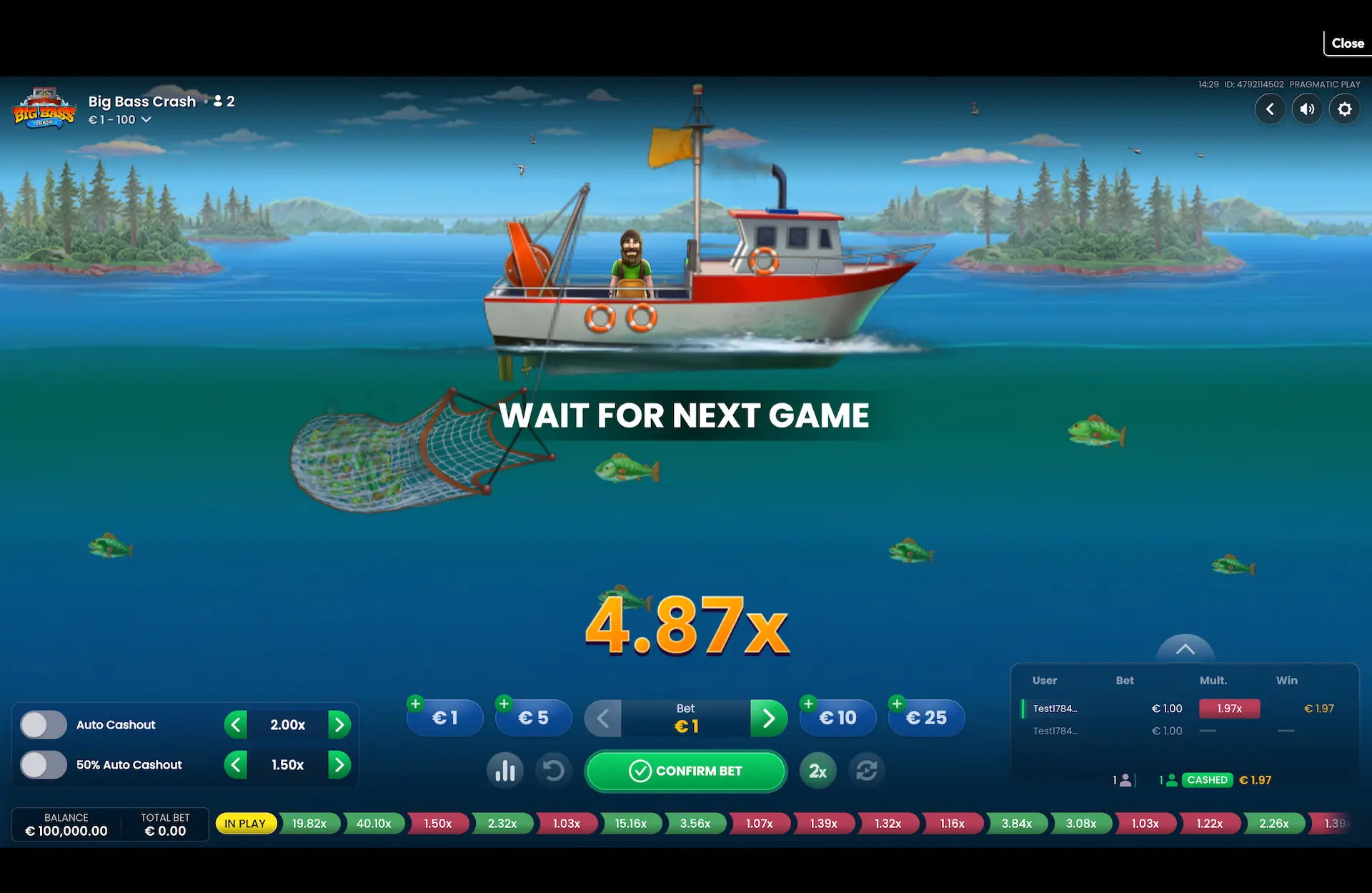 big bass crash base game