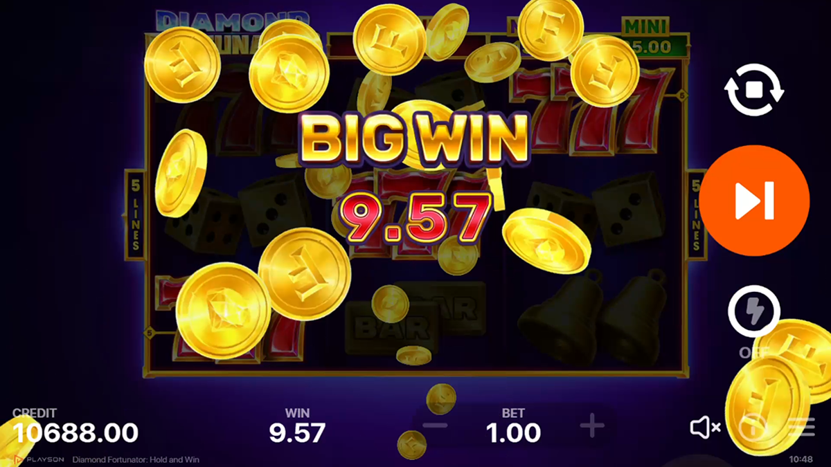 diamond fortunator hold and win bigwin
