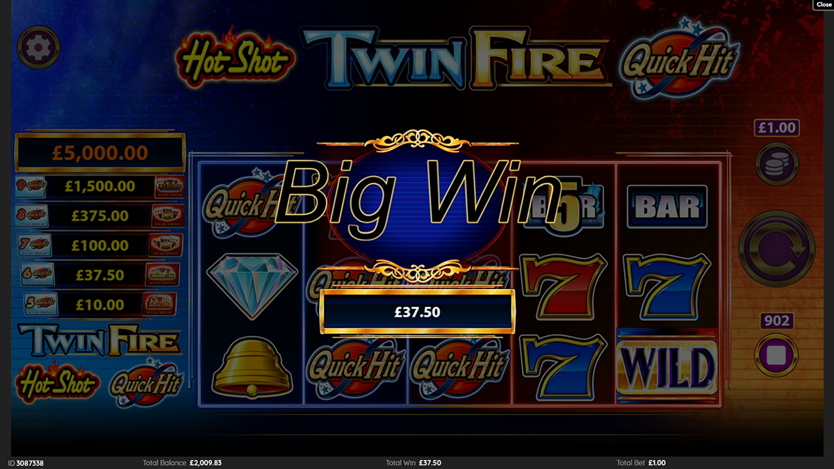 hotshot twinfire bigwin